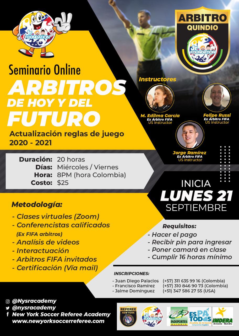 SEMINARIO ONLINE - ARBITROS HOY Y DEL FUTURO