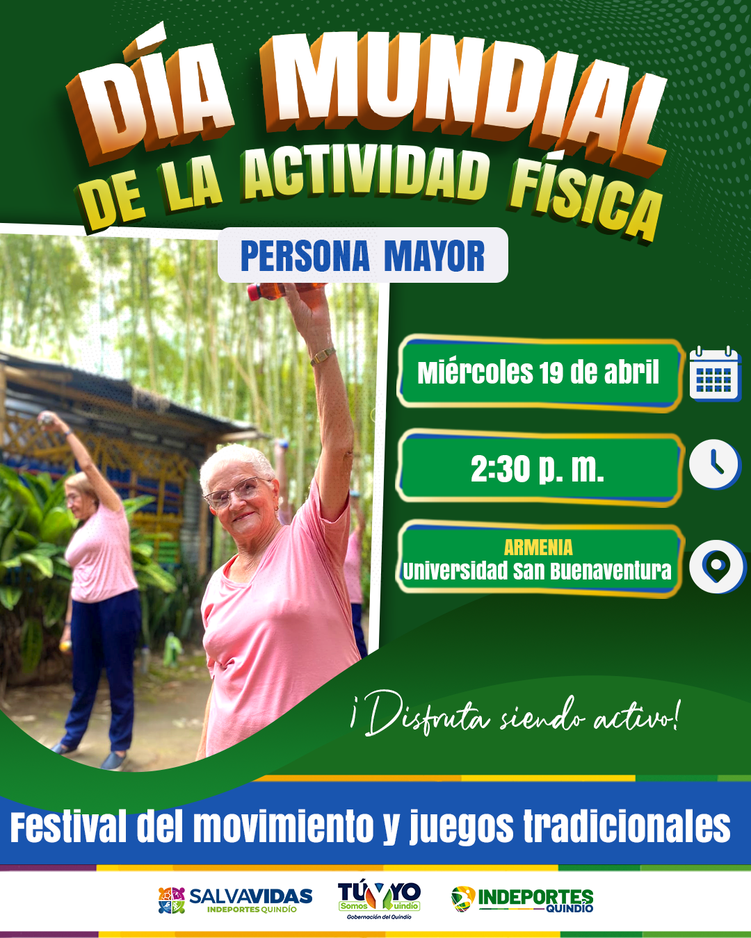 EL “CORAZÓN DE COLOMBIA” SIGUE CELEBRANDO EL DÍA MUNDIAL DE LA ACTIVIDAD FÍSICA