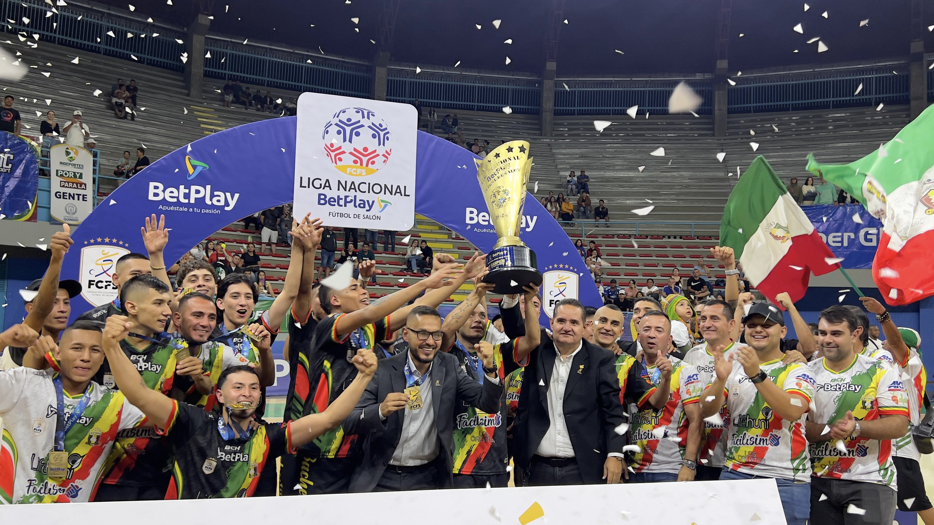 CACIQUES B: CAMPEÓN DEL ASCENSO DEL FÚTBOL DE SALÓN PROFESIONAL COLOMBIANO
