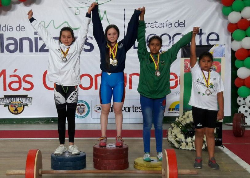 QUINDÍO, CAMPEÓN NACIONAL INFANTIL DE PESAS FEMENINO