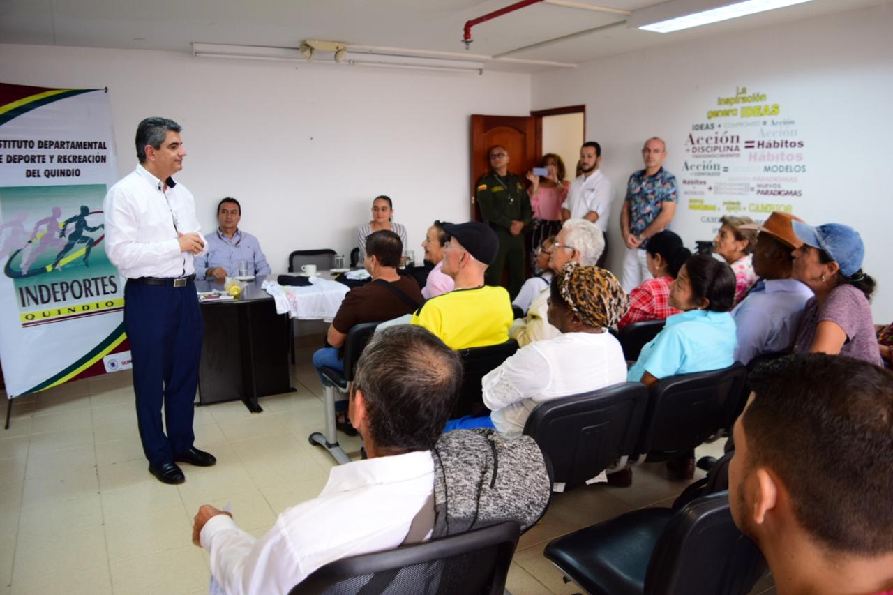 GOBERNADOR ENTREGÓ IMPLEMENTACIÓN A DELEGACIÓN DE ADULTOS MAYORES QUE VIAJARÁ A ENCUENTRO NACIONAL ‘NUEVO COMIENZO’ EN SANTA MARTA