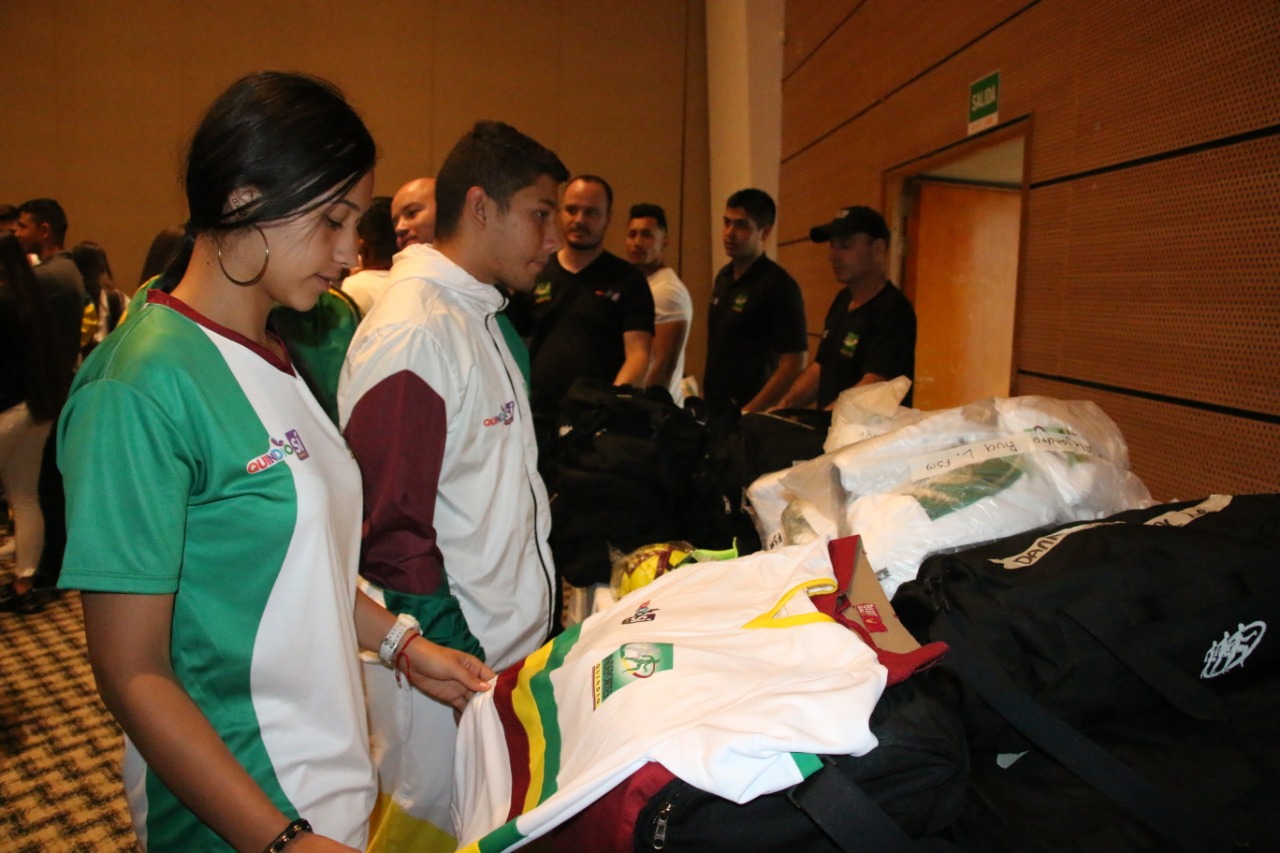 TODO LISTO PARA QUE DELEGACIÓN QUINDIANA VUELE POR SUS SUE?OS A LOS JUEGOS NACIONALES Y PARANACIONALES BOLÍVAR 2019
