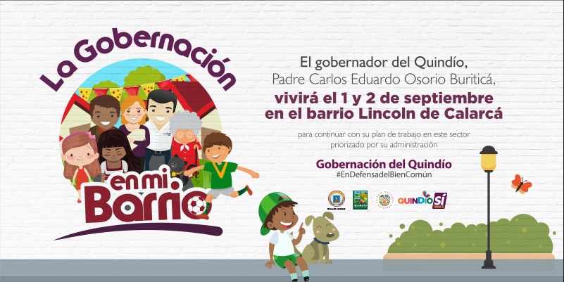 CON EL PROGRAMA LA GOBERNACIÓN EN MI BARRIO, EL GOBERNADOR IRÁ A VIVIR EN DOS SEMANAS AL LINCOLN