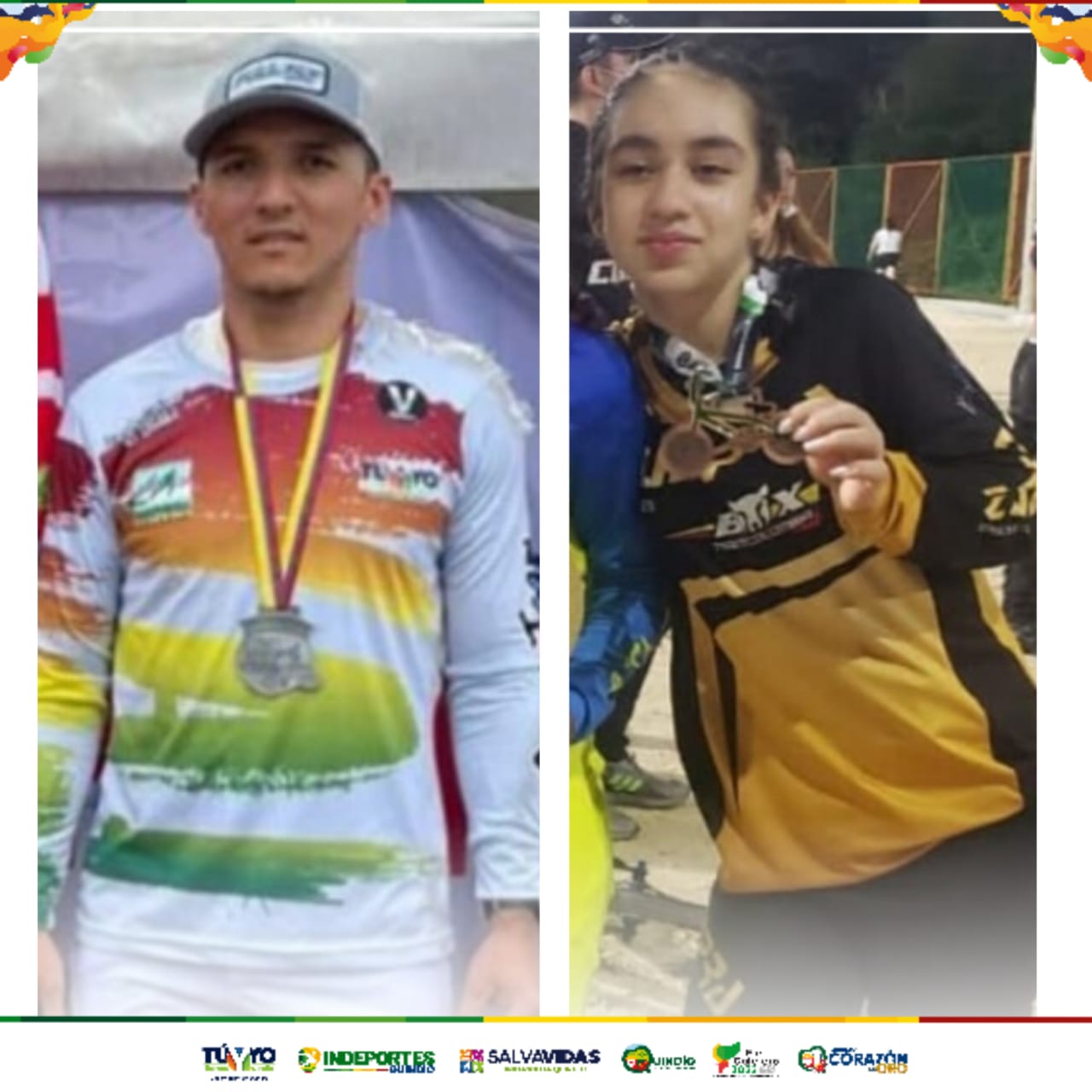 BICICROSISTAS DEL QUINDÍO SE DESTACAN EN I Y II VÁLIDA NACIONAL DE BMX