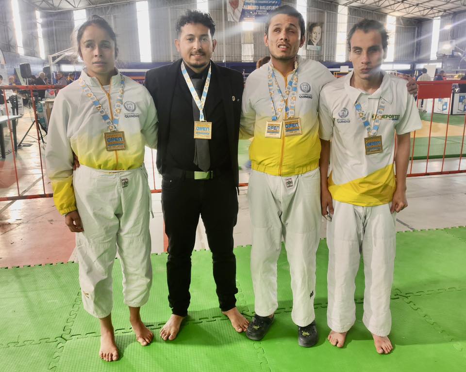 CON DOS OROS, QUINDÍO BRILLA EN EL OPEN INTERNACIONAL DE JUDO INCLUSIVO